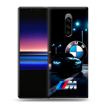 Силиконовый чехол на Sony Xperia 1 с принтом БМВ BMW