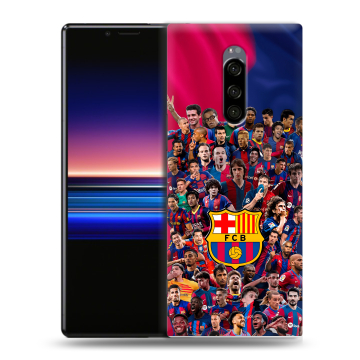 Силиконовый чехол на Sony Xperia 1 с принтом Барселона Barcelona