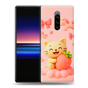Силиконовый чехол на Sony Xperia 1 с принтом для девочек Силиконовый чехол на Sony Xperia 1 с принтом для девочек