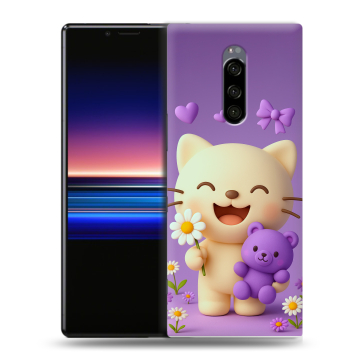 Силиконовый чехол на Sony Xperia 1 с принтом для девочек Силиконовый чехол на Sony Xperia 1 с принтом для девочек