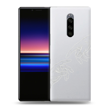 Силиконовый чехол на Sony Xperia 1 с принтом Сотворение мира Силиконовый чехол на Sony Xperia 1 с принтом Сотворение мира