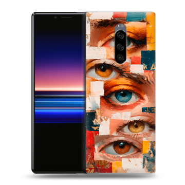 Силиконовый чехол на Sony Xperia 1 с принтом Модный принт Силиконовый чехол на Sony Xperia 1 с принтом Модный принт