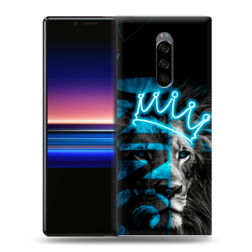 Силиконовый чехол на Sony Xperia 1 с принтом Король лев Силиконовый чехол на Sony Xperia 1 с принтом Король лев