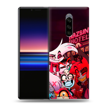 Силиконовый чехол на Sony Xperia 1 с принтом Hazbin Hotel Отель Хазбин Силиконовый чехол на Sony Xperia 1 с принтом Hazbin Hotel Отель Хазбин