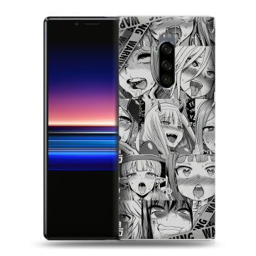 Силиконовый чехол на Sony Xperia 1 с принтом Ahegao Ахегао Аниме Силиконовый чехол на Sony Xperia 1 с принтом Ahegao Ахегао Аниме