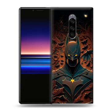 Силиконовый чехол на Sony Xperia 1 с принтом Batman Бэтмен Силиконовый чехол на Sony Xperia 1 с принтом Batman Бэтмен