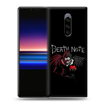Силиконовый чехол на Sony Xperia 1 с принтом Death note Тетрадь смерти Силиконовый чехол на Sony Xperia 1 с принтом Death note Тетрадь смерти
