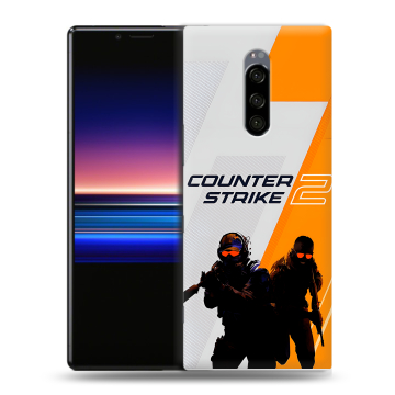 Силиконовый чехол на Sony Xperia 1 с принтом Counter Strike Силиконовый чехол на Sony Xperia 1 с принтом Counter Strike
