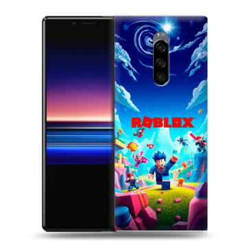 Силиконовый чехол на Sony Xperia 1 с принтом Roblox Роблокс Силиконовый чехол на Sony Xperia 1 с принтом Roblox Роблокс