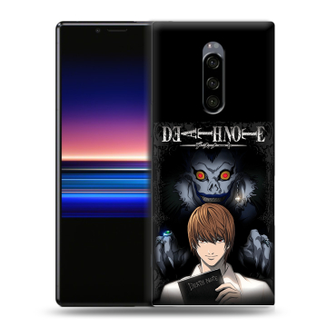 Силиконовый чехол на Sony Xperia 1 с принтом Death note Тетрадь смерти Силиконовый чехол на Sony Xperia 1 с принтом Death note Тетрадь смерти