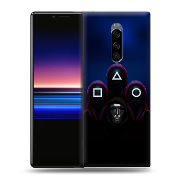 Силиконовый чехол на Sony Xperia 1 с принтом Игра Кальмара Силиконовый чехол на Sony Xperia 1 с принтом Игра Кальмара