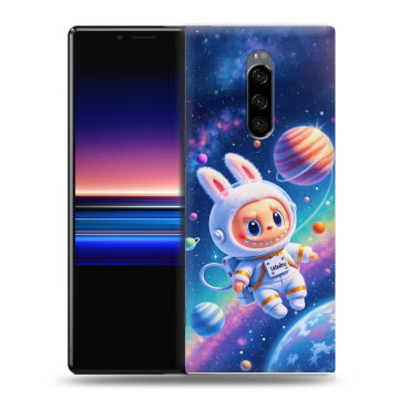 Силиконовый чехол на Sony Xperia 1 с принтом Labubu Лабубу Силиконовый чехол на Sony Xperia 1 с принтом Labubu Лабубу