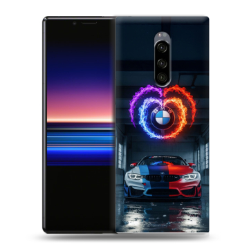 Силиконовый чехол на Sony Xperia 1 с принтом BMW БМВ Силиконовый чехол на Sony Xperia 1 с принтом BMW БМВ