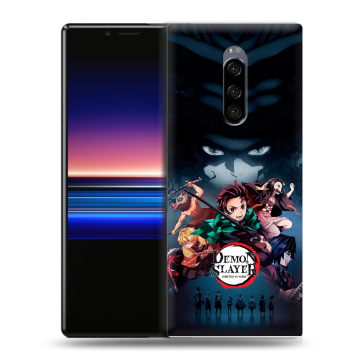 Силиконовый чехол на Sony Xperia 1 с принтом Demon Slayer Клинок рассекающий демонов Силиконовый чехол на Sony Xperia 1 с принтом Demon Slayer Клинок рассекающий демонов