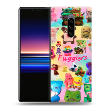 Силиконовый чехол на Sony Xperia 1 с принтом Флагер Fuggler Силиконовый чехол на Sony Xperia 1 с принтом Флагер Fuggler