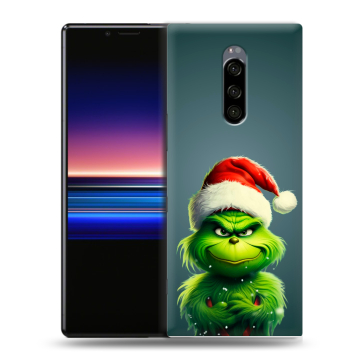 Силиконовый чехол на Sony Xperia 1 с принтом Новый год Силиконовый чехол на Sony Xperia 1 с принтом Новый год
