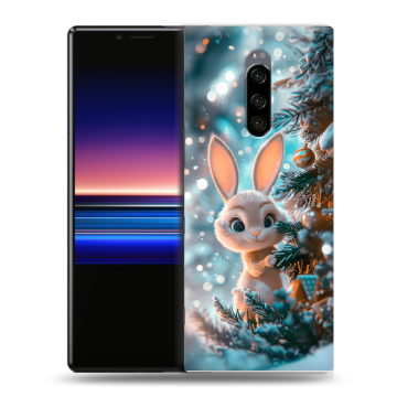 Силиконовый чехол на Sony Xperia 1 с принтом Новый год Силиконовый чехол на Sony Xperia 1 с принтом Новый год