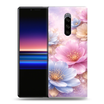 Силиконовый чехол на Sony Xperia 1 с принтом женский Силиконовый чехол на Sony Xperia 1 с принтом женский