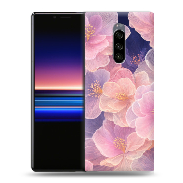 Силиконовый чехол на Sony Xperia 1 с принтом женский Силиконовый чехол на Sony Xperia 1 с принтом женский