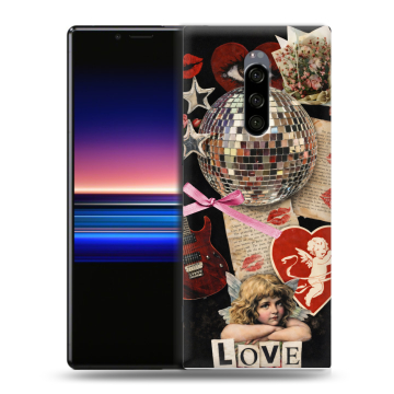 Силиконовый чехол на Sony Xperia 1 с принтом для девочек Силиконовый чехол на Sony Xperia 1 с принтом для девочек