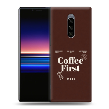 Силиконовый чехол на Sony Xperia 1 с принтом женский Силиконовый чехол на Sony Xperia 1 с принтом женский