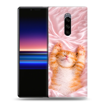 Силиконовый чехол на Sony Xperia 1 с принтом женский Силиконовый чехол на Sony Xperia 1 с принтом женский