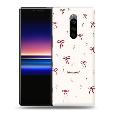 Силиконовый чехол на Sony Xperia 1 с принтом для девочек