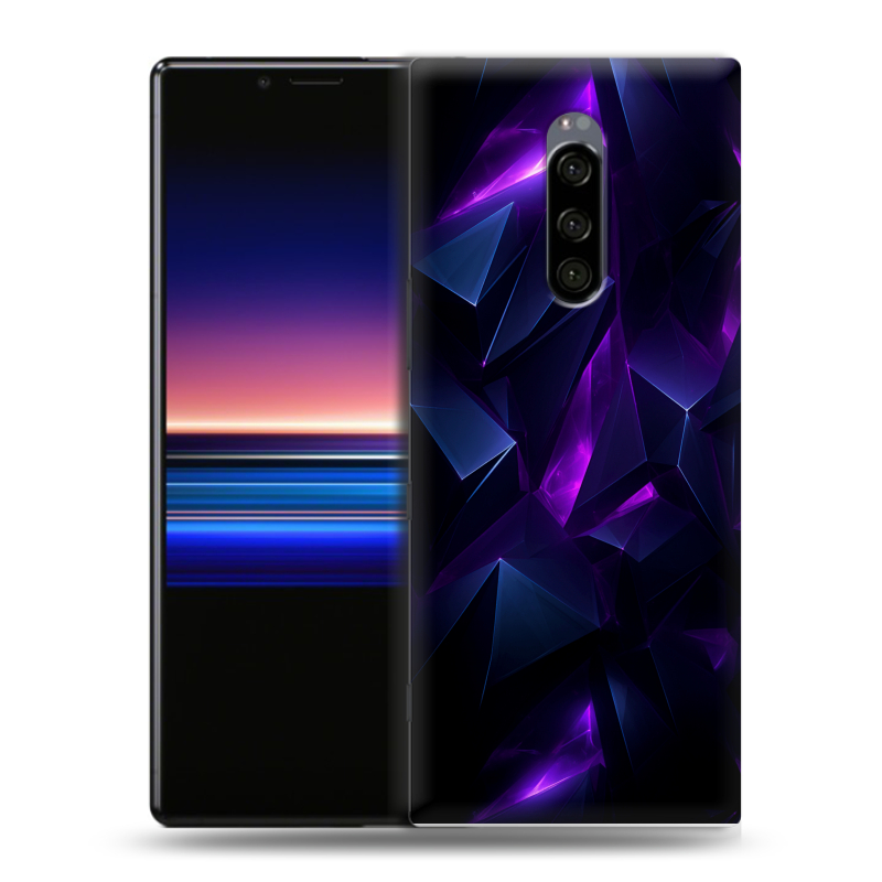 Пластиковый чехол на Sony Xperia 1 с принтом Абстракиция Пластиковый чехол на Sony Xperia 1 с принтом Абстракиция