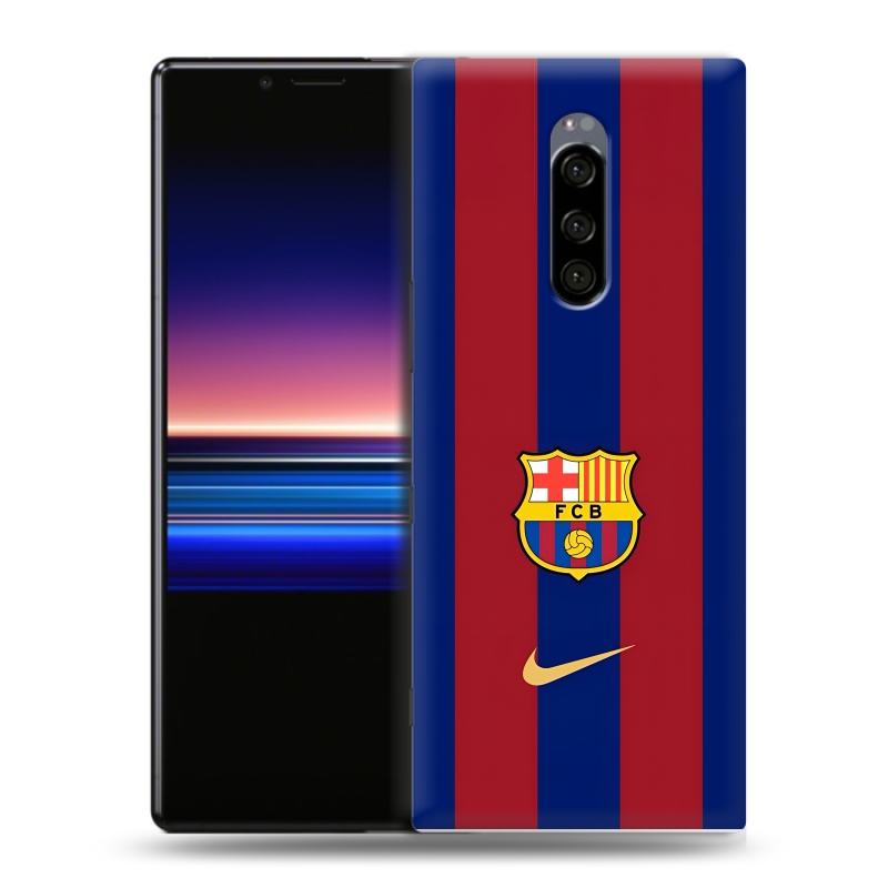 Пластиковый чехол на Sony Xperia 1 с принтом Барселона Barcelona Пластиковый чехол на Sony Xperia 1 с принтом Барселона Barcelona