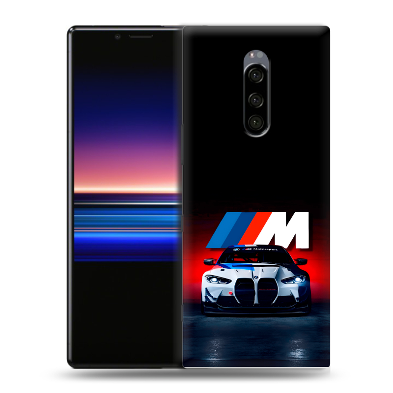 Силиконовый чехол на Sony Xperia 1 с принтом БМВ BMW Силиконовый чехол на Sony Xperia 1 с принтом БМВ BMW