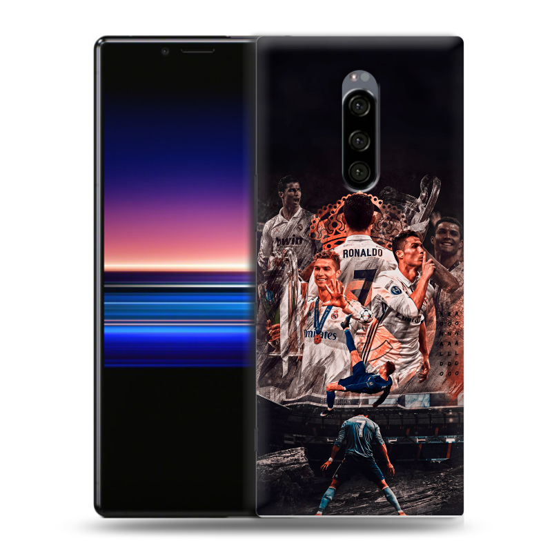 Пластиковый чехол на Sony Xperia 1 с принтом Реал Роналдо Real Ronaldo Пластиковый чехол на Sony Xperia 1 с принтом Реал Роналдо Real Ronaldo