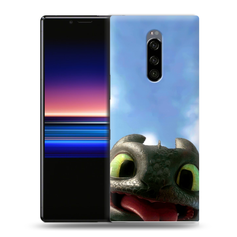 Силиконовый чехол на Sony Xperia 1 с принтом Как приручить дракона Силиконовый чехол на Sony Xperia 1 с принтом Как приручить дракона