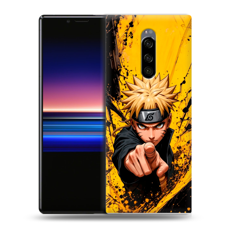 Силиконовый чехол на Sony Xperia 1 с принтом Naruto Наруто Силиконовый чехол на Sony Xperia 1 с принтом Naruto Наруто