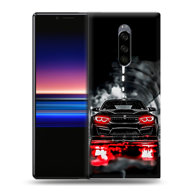Пластиковый чехол на Sony Xperia 1 с принтом BMW БМВ Пластиковый чехол на Sony Xperia 1 с принтом BMW БМВ