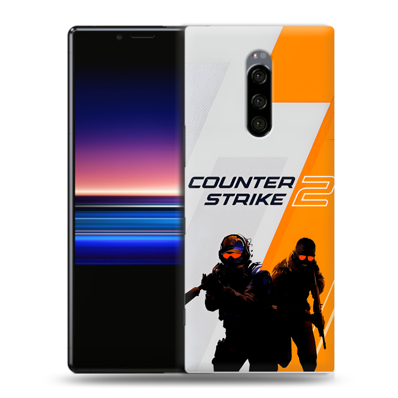 Силиконовый чехол на Sony Xperia 1 с принтом Counter Strike Силиконовый чехол на Sony Xperia 1 с принтом Counter Strike
