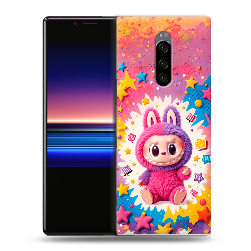 Силиконовый чехол на Sony Xperia 1 с принтом Labubu Лабубу Силиконовый чехол на Sony Xperia 1 с принтом Labubu Лабубу