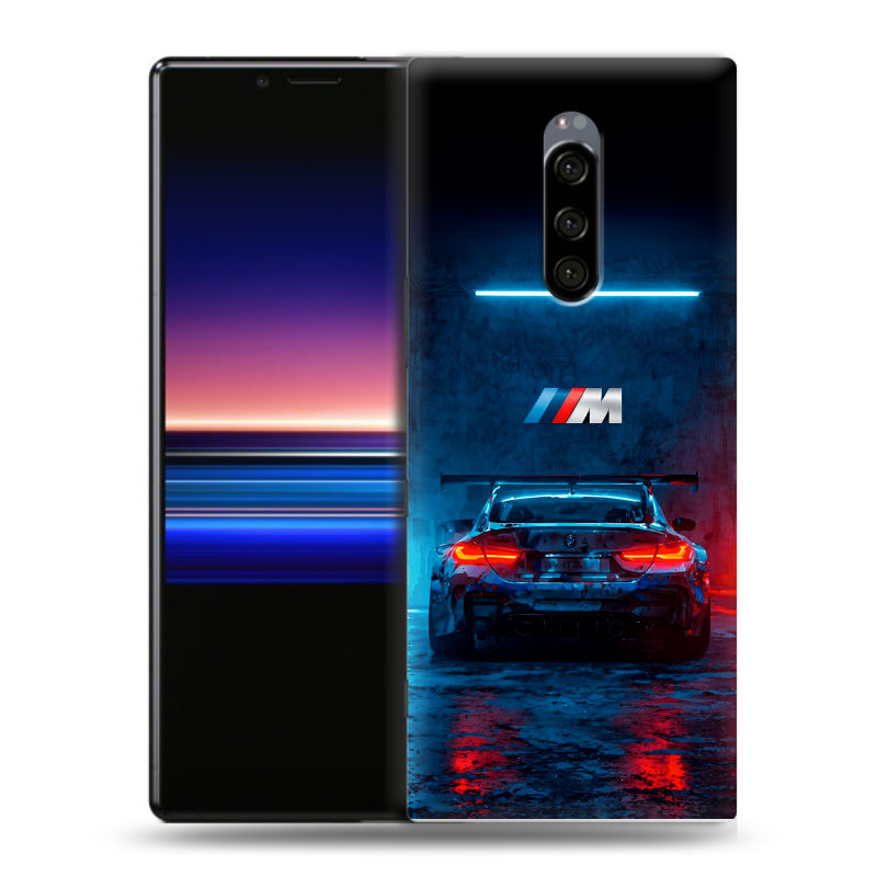 Силиконовый чехол на Sony Xperia 1 с принтом BMW БМВ Силиконовый чехол на Sony Xperia 1 с принтом BMW БМВ
