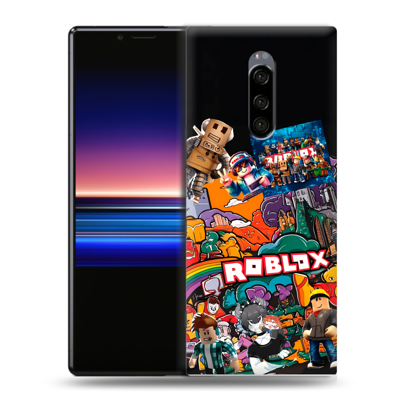 Силиконовый чехол на Sony Xperia 1 с принтом Roblox Роблокс Силиконовый чехол на Sony Xperia 1 с принтом Roblox Роблокс