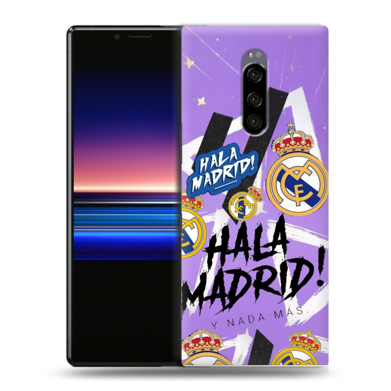 Пластиковый чехол на Sony Xperia 1 с принтом Real Madrid Реал Мадрид Пластиковый чехол на Sony Xperia 1 с принтом Real Madrid Реал Мадрид
