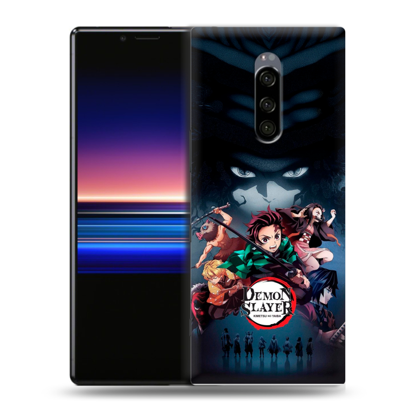 Силиконовый чехол на Sony Xperia 1 с принтом Demon Slayer Клинок рассекающий демонов Силиконовый чехол на Sony Xperia 1 с принтом Demon Slayer Клинок рассекающий демонов