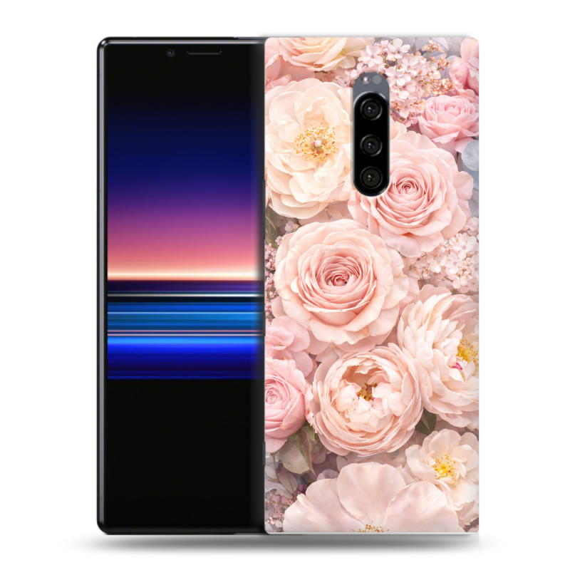Силиконовый чехол на Sony Xperia 1 с принтом женский Силиконовый чехол на Sony Xperia 1 с принтом женский