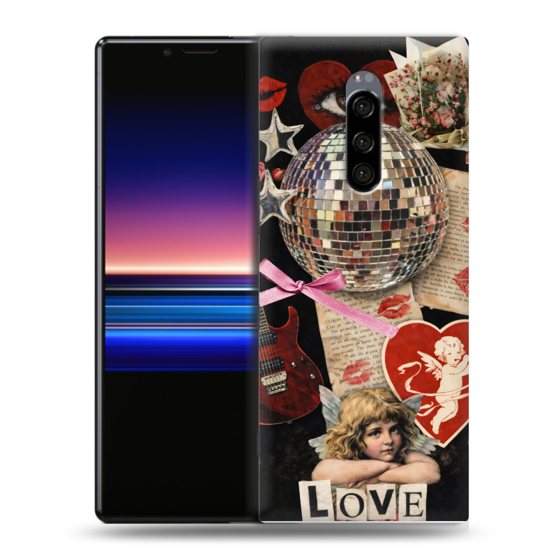 Силиконовый чехол на Sony Xperia 1 с принтом для девочек Силиконовый чехол на Sony Xperia 1 с принтом для девочек