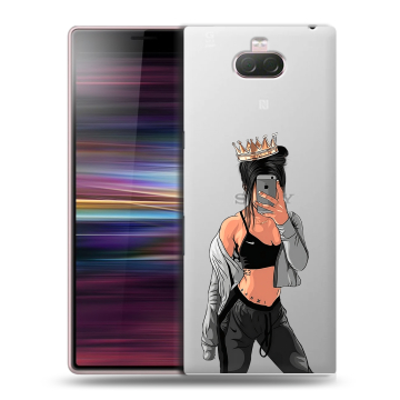 Силиконовый чехол на Sony Xperia 10 с принтом Женские принты Силиконовый чехол на Sony Xperia 10 с принтом Женские принты