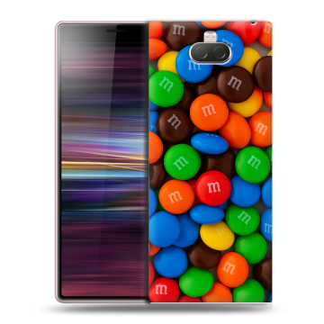 Силиконовый чехол на Sony Xperia 10 с принтом Конфеты Силиконовый чехол на Sony Xperia 10 с принтом Конфеты