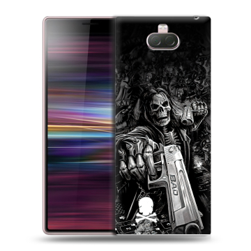 Силиконовый чехол на Sony Xperia 10 с принтом Скелет Силиконовый чехол на Sony Xperia 10 с принтом Скелет