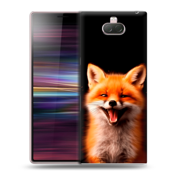 Силиконовый чехол на Sony Xperia 10 с принтом Лиса Силиконовый чехол на Sony Xperia 10 с принтом Лиса