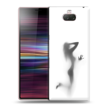 Силиконовый чехол на Sony Xperia 10 с принтом Силуэт