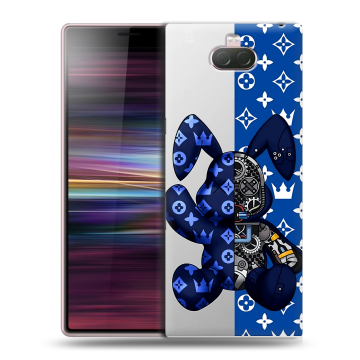 Силиконовый чехол на Sony Xperia 10 с принтом Луи робот