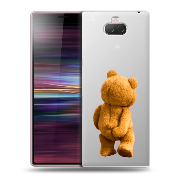 Силиконовый чехол на Sony Xperia 10 с принтом Медведь