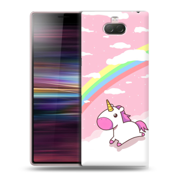 Силиконовый чехол на Sony Xperia 10 с принтом Единорог